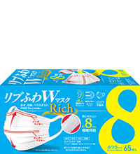 リブふわＷマスクリッチ ふつう 65枚入